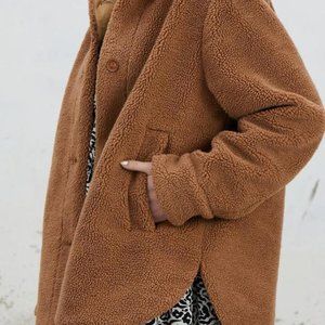 Ali Golden Shearling Jacket - Faded Copper